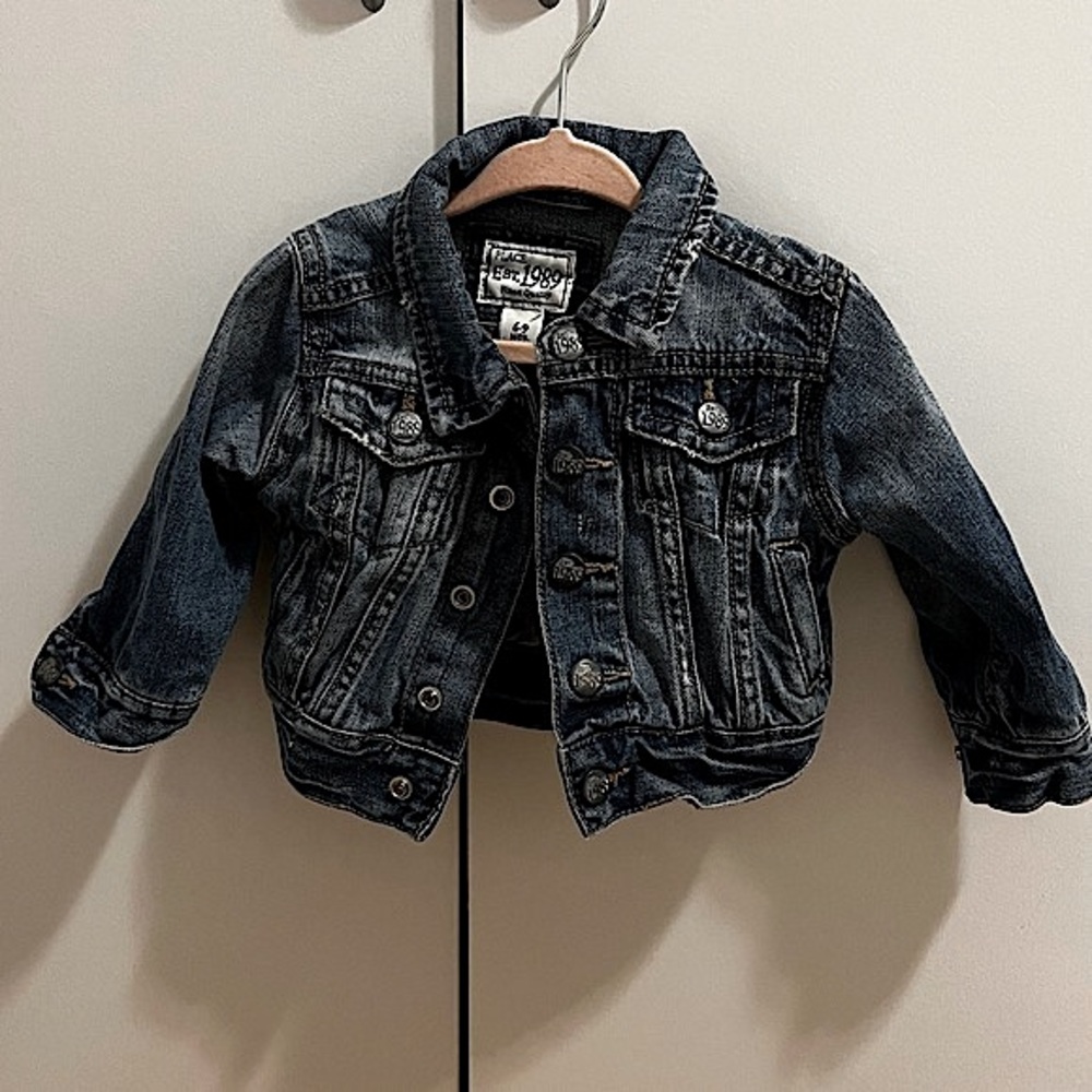 Jean Denim Baby Jacket Sizs 6-9 Months Vintage